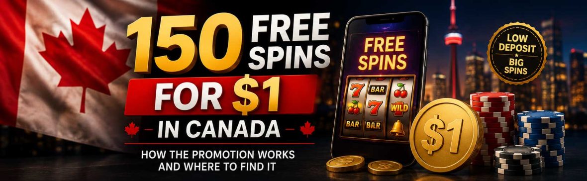 150 Free Spins for $1 in Canada